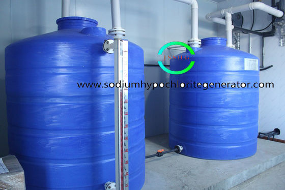 Automatic sodium hypochlorite generator system for sewage disposal