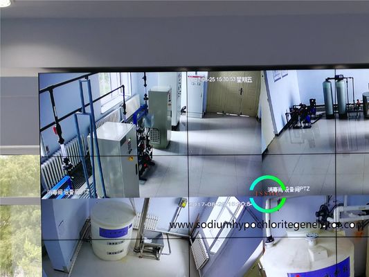 Substrato de titanio Lectrolisis integrada en el sitio Generación de hipoclorito de sodio